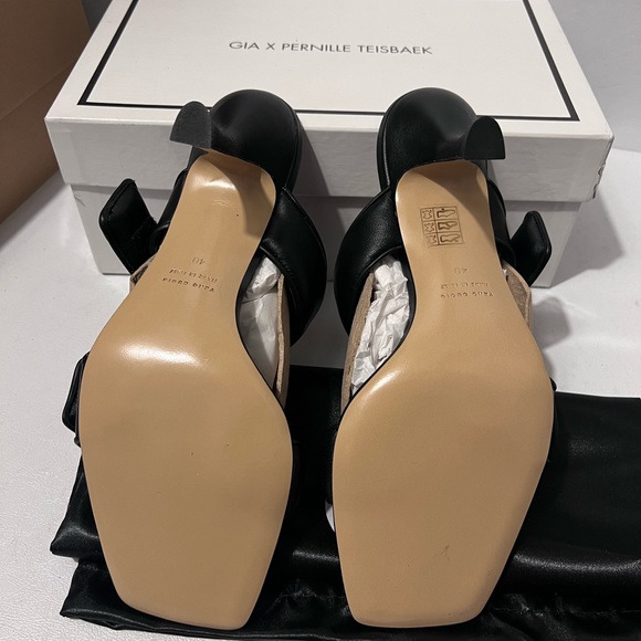 Gia x Pernille Perni 03 Two-Strap Padded Leather Sandals classic stylish casual - Picture 4 of 7